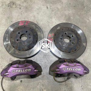 GOLF MK6 YELLOW SPEED RACING BRAKE KIT SET
